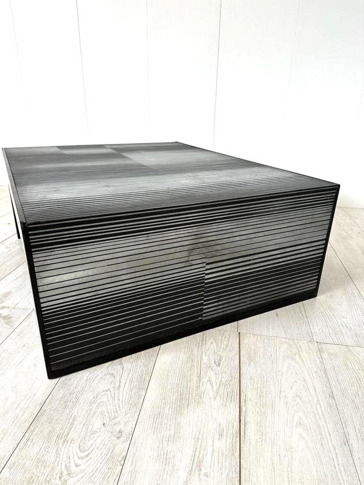 Coffee Table in Zinc by Nerone e Patuzzi for Gruppo NP2, 1970s