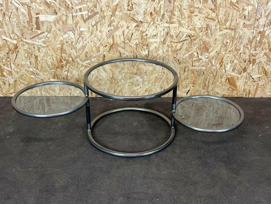 Coffee Table Metal Side Table Adjustable Coffee Table Design 60s 70s-EJL-1073325