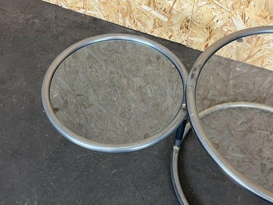 Coffee Table Metal Side Table Adjustable Coffee Table Design 60s 70s-EJL-1073325