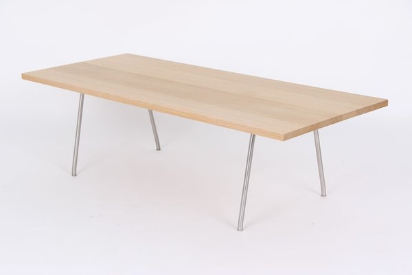 Coffee Table Model Ch 413 in Oak by Hans J. Wegner for Carl Hansen & Søn, 1950s-DQ-1726327