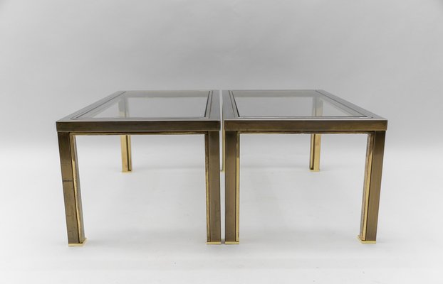 Coffee Table & Nesting Tables from Maison Charles, 1970s, Set of 3-KQB-1768393