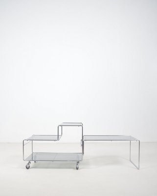 Coffee Table/Trolley attributed to Max Sauze, 1970s-VCR-2021425