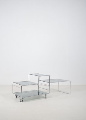 Coffee Table/Trolley attributed to Max Sauze, 1970s-VCR-2021425