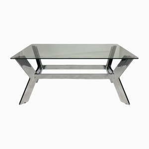 Coffee Table with Chrome Legs, 1970s-UWE-1408343