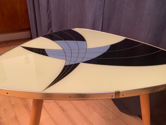 Coffee Table with Glass Top, 1960s-RTR-1427276