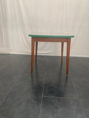 Coffee Table with Green Mosaic Laminate Top, 1950s-IJR-682600