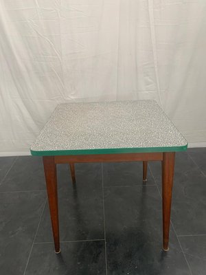 Coffee Table with Green Mosaic Laminate Top, 1950s-IJR-682600