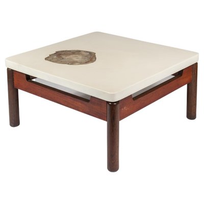 Coffee Table with Inlaid Petrified Wood by Philippe Barbier-NJJ-1260319