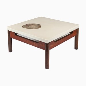 Coffee Table with Inlaid Petrified Wood by Philippe Barbier-NJJ-1260319