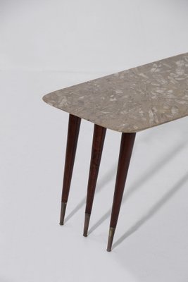 Coffee Table with Marble Top attributed to Giuseppe Scapinelli Form, 1950s-RCE-1802020