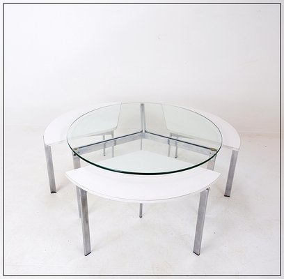 Coffee Table with Nesting Tables, 1970s, Set of 4-NYF-2018797