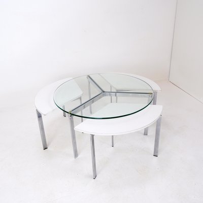 Coffee Table with Nesting Tables, 1970s, Set of 4-NYF-2018797