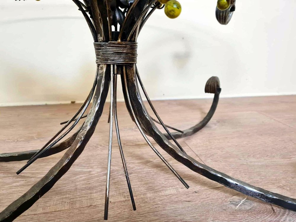 Coffee Table with Scrolls and Foliage in the style of Robert Goossens