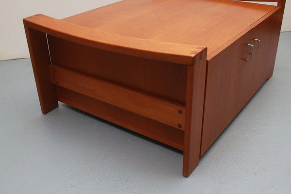 Coffee Table with Storage Space in Oak, 1970s-PF-1802171