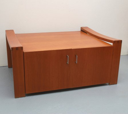 Coffee Table with Storage Space in Oak, 1970s-PF-1802171