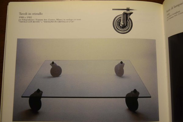 Coffee Table with Wheels by Gae Aulenti for Fontana Arte, Italy, 1980s-WF-1450989