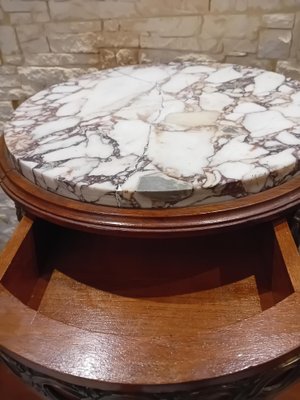 Coffee Table with White Marble Top-WMZ-1767763