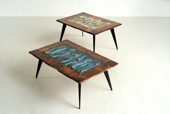 Coffee Tables by Jean De Lespinasse, France, 1950s, Set of 2-FQ-2036676