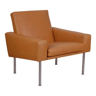 Cognac Aniline Leather Airport Chair by Hans J. Wegner for Getama-MTD-1400535