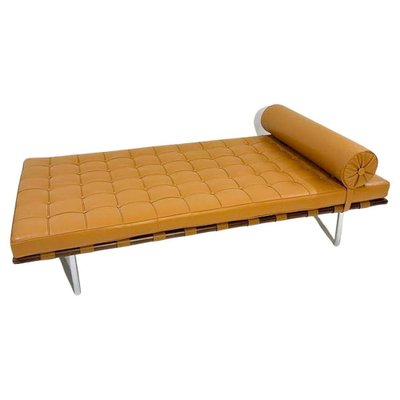 Cognac Barcelona Daybed by Ludwig Mies van der Rohe for Knoll, 2000s-FGA-1770723