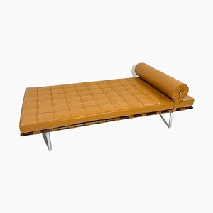 Cognac Barcelona Daybed by Ludwig Mies van der Rohe for Knoll, 2000s-FGA-1770723