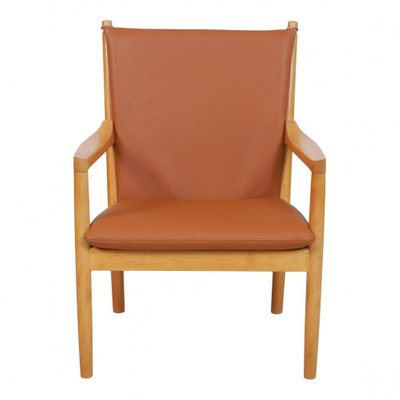 Cognac Bison Leather Armchair from Fredericia, 1788-MTD-1400542