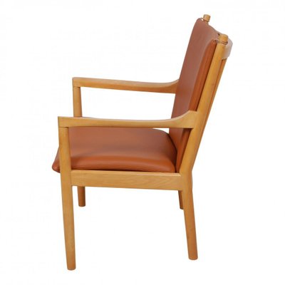 Cognac Bison Leather Armchair from Fredericia, 1788-MTD-1400542