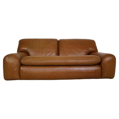 Cognac Leather 2-Seater Bengodi Sofa by Cini Boeri for Arflex, Italy, 1970-DT-2026199