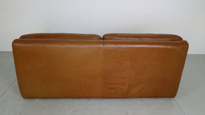 Cognac Leather 2-Seater Bengodi Sofa by Cini Boeri for Arflex, Italy, 1970-DT-2026199