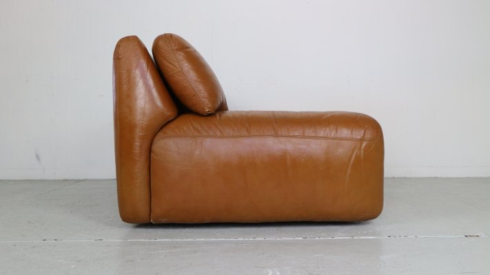 Cognac Leather 2-Seater Bengodi Sofa by Cini Boeri for Arflex, Italy, 1970-DT-2026199