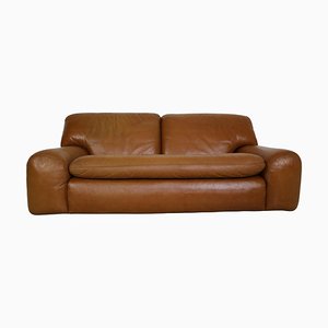 Cognac Leather 2-Seater Bengodi Sofa by Cini Boeri for Arflex, Italy, 1970-DT-2026199