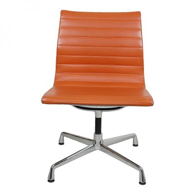 Cognac Leather EA-105 Chair by Charles Eames for Vitra, 2000s-MTD-1400516