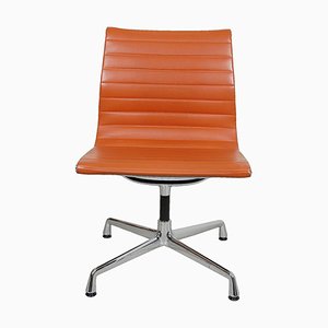 Cognac Leather EA-105 Chair by Charles Eames for Vitra, 2000s-MTD-1400516