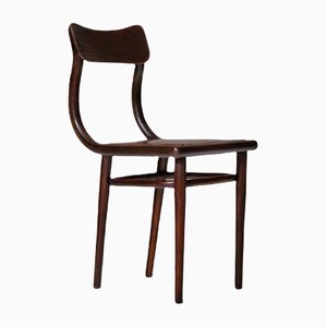 Cognac Leather Side Chair from Thonet, 1900-CO-1222959