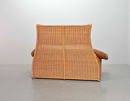 Cognac Patchwork Leather Sofa attributed to Gerard Van Den Berg, The Netherlands, 1970s-IXC-1411059