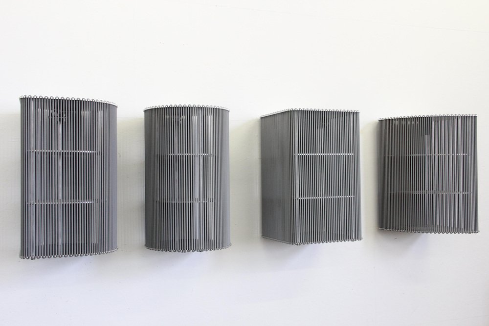 Coil Square Wall Mounted Cabinet by Bram Kerkhofs