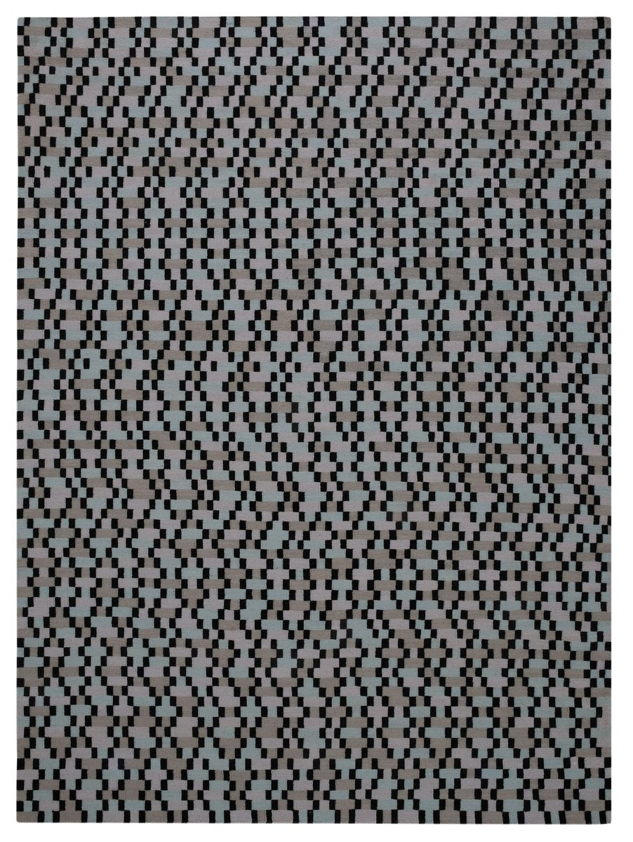 Cold Gray Time Five Rug by Paolo Giordano for I-and-I Collection