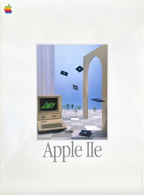 Collectif-Publicité, Apple IIE Advertisement, 1985, Poster on Paper-FMZ-1381026