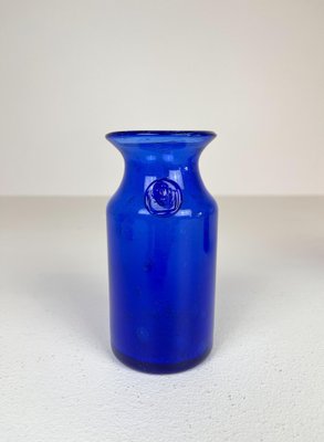 Collection of Five Blue Vases by Erik Hoglund, Sweden, 1960s, Set of 5-UYK-935028