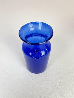 Collection of Five Blue Vases by Erik Hoglund, Sweden, 1960s, Set of 5-UYK-935028