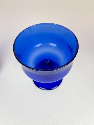 Collection of Five Blue Vases by Erik Hoglund, Sweden, 1960s, Set of 5-UYK-935028