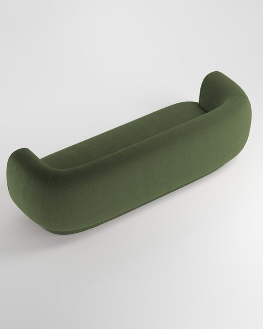 Collector Hug Sofa in Green by Ferrianisbolgi