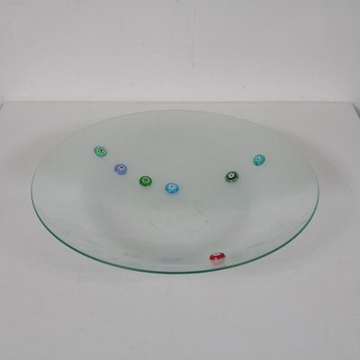 Collezione Murano Glass Plate from Bruno Munari, 1995-GG-601340