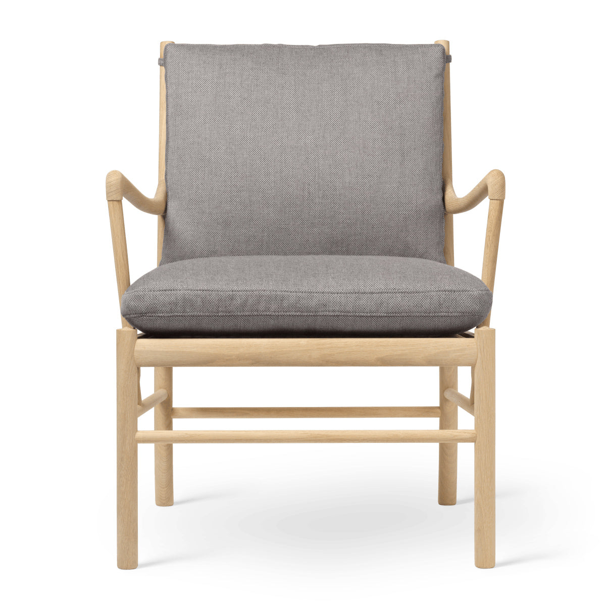 OW149 | Colonial Chair by Carl Hansen & Søn #Oak/Soaped/Fabric | Re-wool | 158