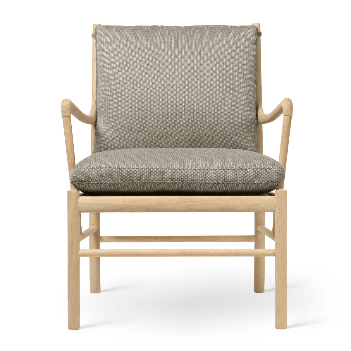 OW149 | Colonial Chair by Carl Hansen & Søn #Oak/Soaped/Fabric | Re-wool | 218