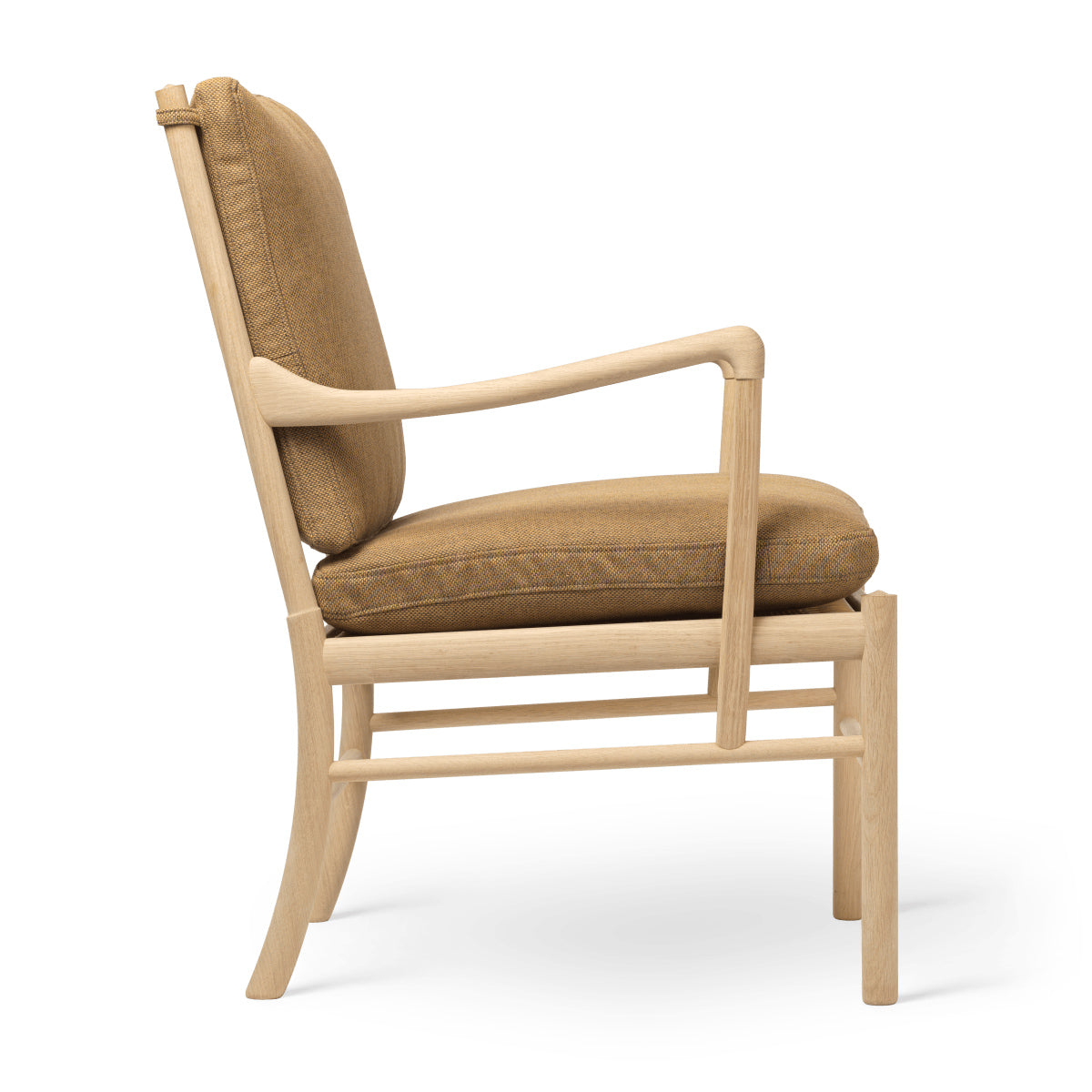 OW149 | Colonial Chair by Carl Hansen & Søn #Oak/Soaped/Fabric | Re-wool | 358