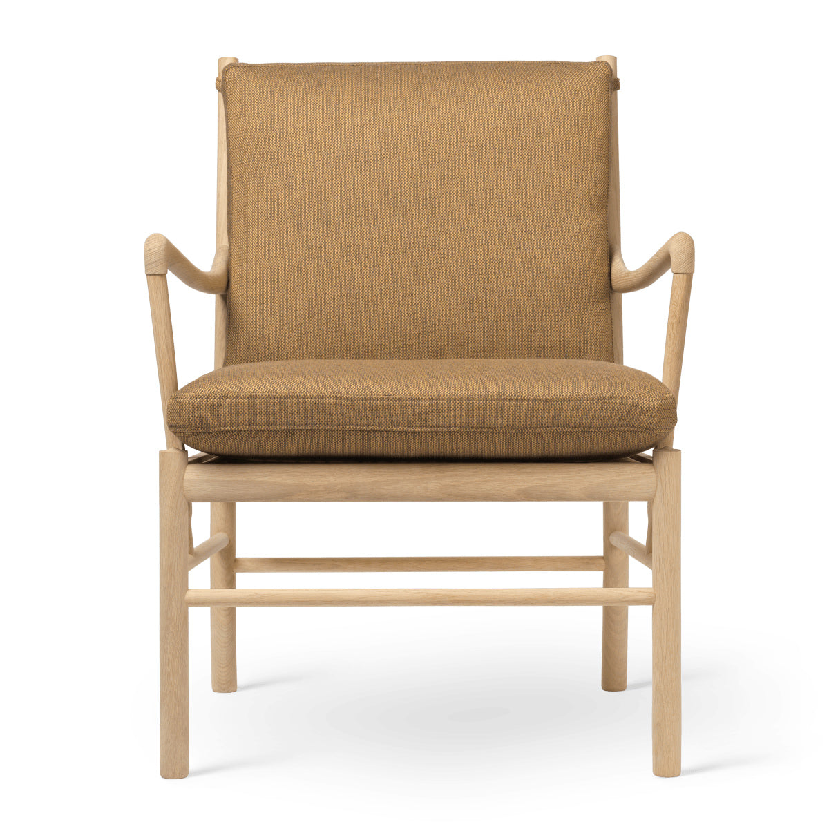 OW149 | Colonial Chair by Carl Hansen & Søn #Oak/Soaped/Fabric | Re-wool | 358