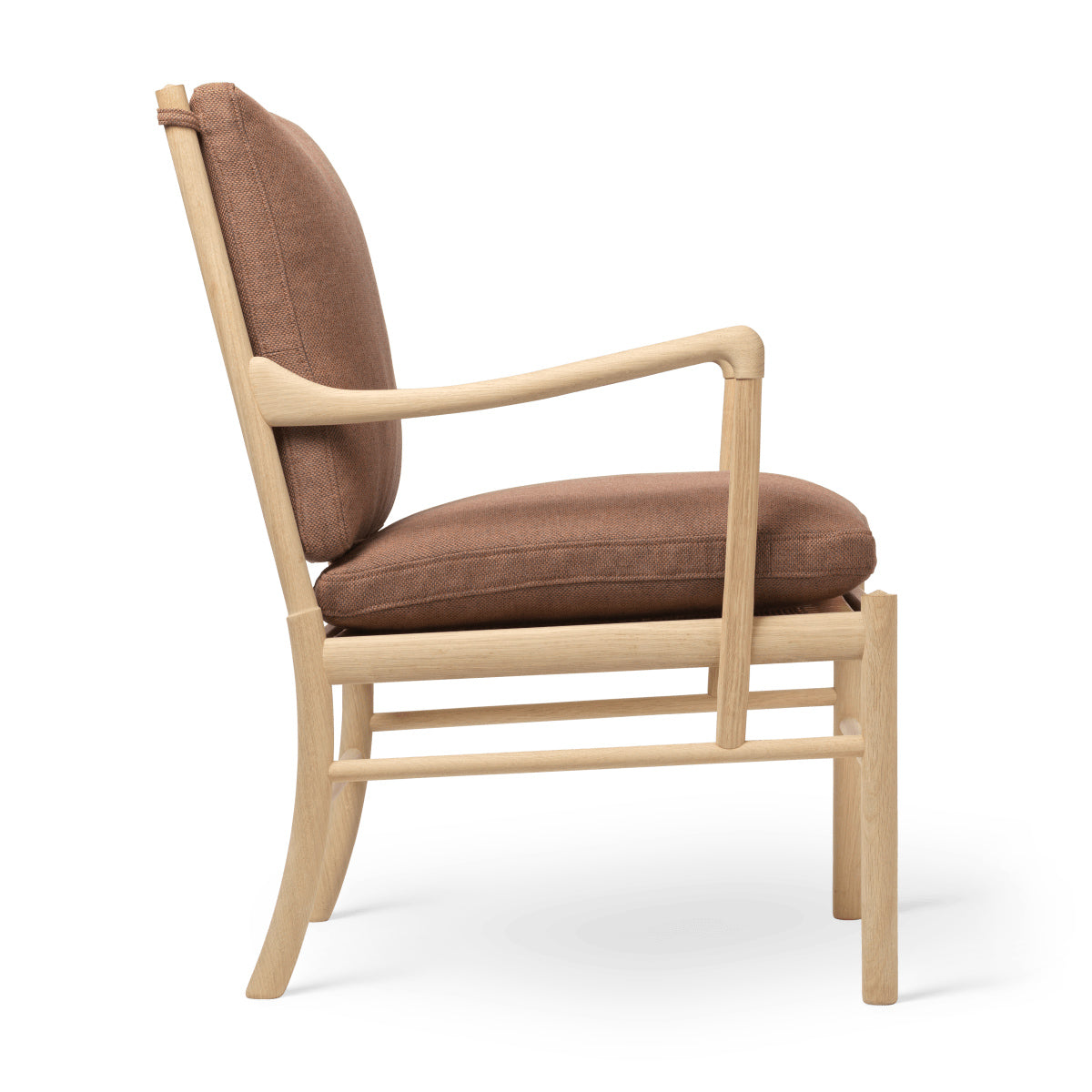 OW149 | Colonial Chair by Carl Hansen & Søn #Oak/Soaped/Fabric | Re-wool | 378