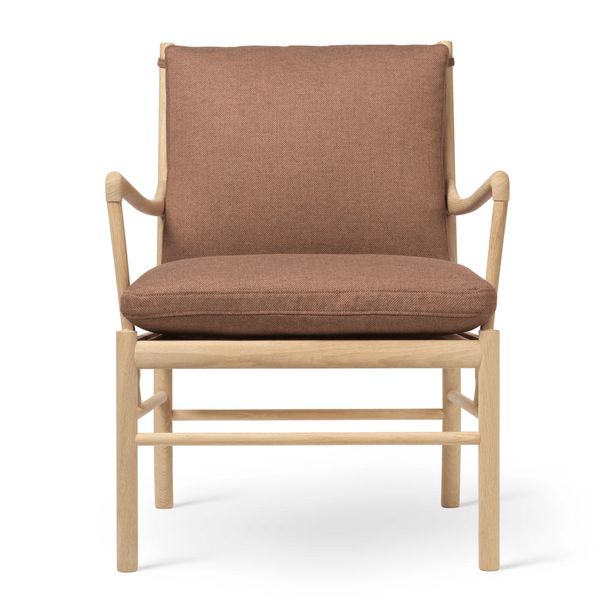 OW149 | Colonial Chair by Carl Hansen & Søn #Oak/Soaped/Fabric | Re-wool | 378