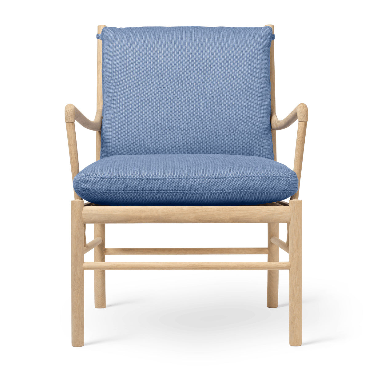 OW149 | Colonial Chair by Carl Hansen & Søn #Oak/Soaped/Fabric | Re-wool | 758